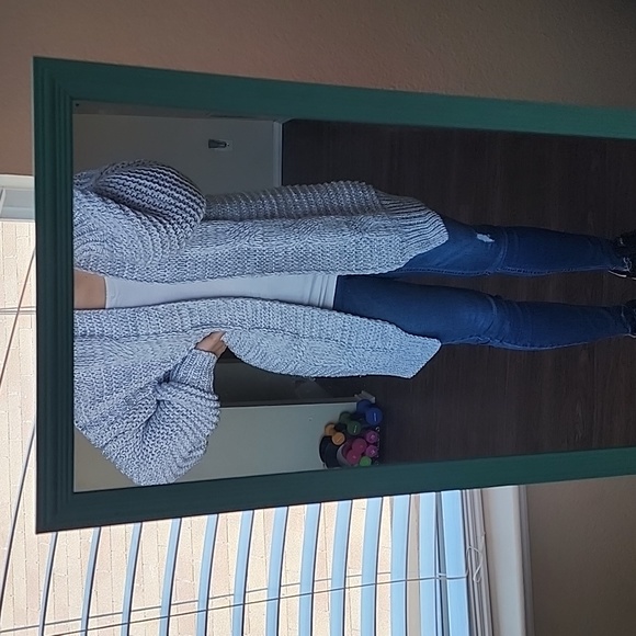 ❄️🍁Merokeety Women's Small Chunky Cable Knit Cardigan Sweater - Picture 9 of 9